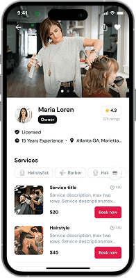 Online booking preview